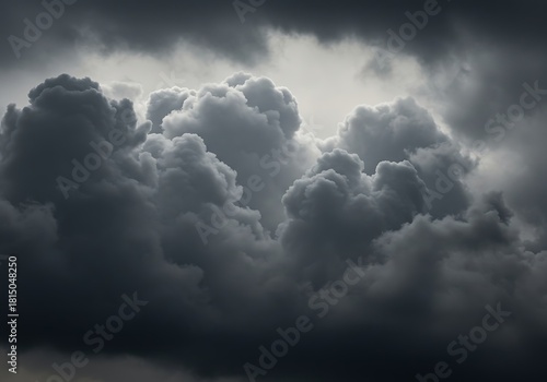 Dramatic cloud formation with dark shades evoking a sense of foreboding or power