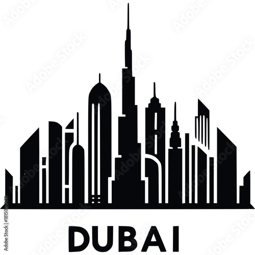 Dubai Icon Vector
