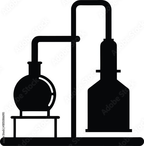 Science Lab Distillation Setup