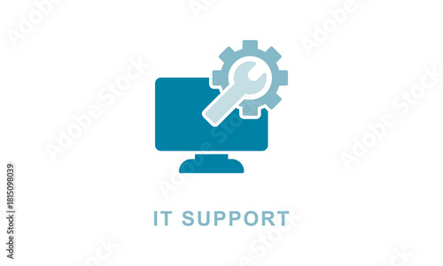 It support vector icon isolated on white background