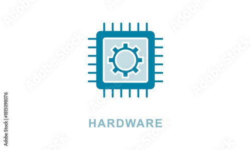 Hardware vector icon isolated on white background