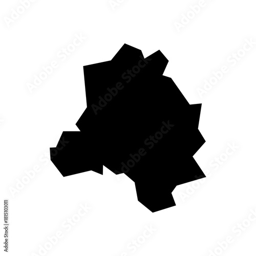 Delhi (States and union territories of India, Federated states, Republic of India) map vector illustration, scribble sketch Delhi state map