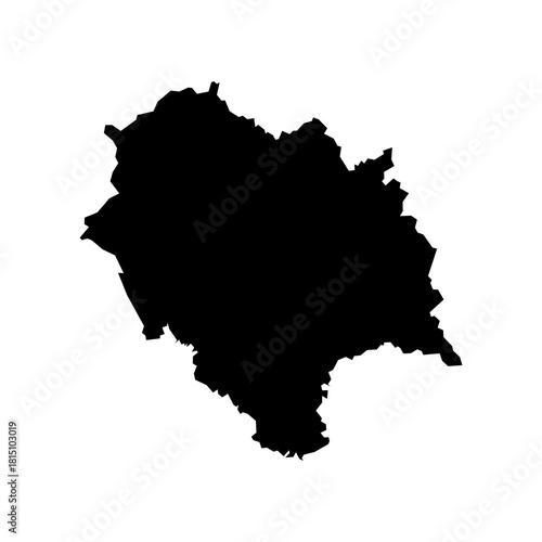 Himachal pradesh (States and union territories of India, Federated states, Republic of India) map vector illustration, scribble sketch Himachal state map