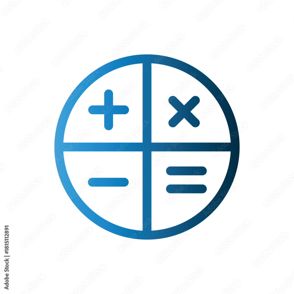 Fototapeta premium Calculator icon design template
