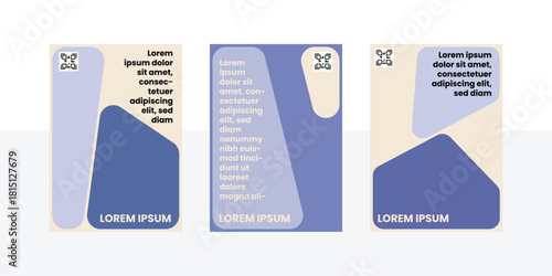 Minimal rounded comic collage frame for your message or photo on flyer poster or cover