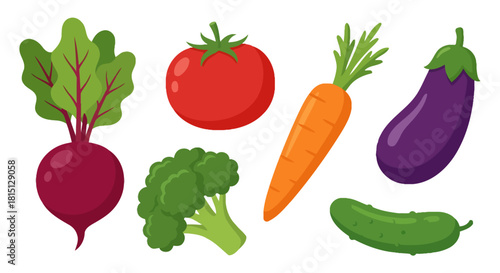 Vibrant and fresh assortment of healthy garden vegetables for a balanced diet, wholesome cooking ingredients, and nutritious meals