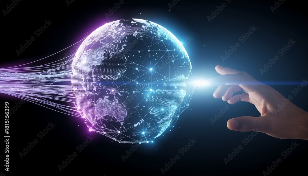 Obraz premium Conceptual Visualization of Big Data Analytics