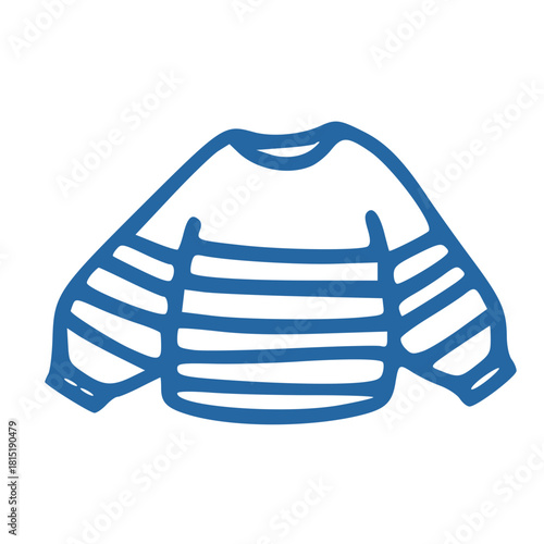 sweater outline handdrawn icon