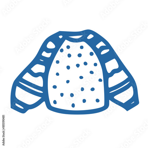 sweater outline handdrawn icon