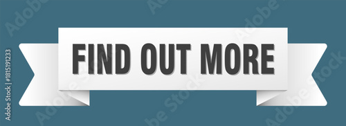 find out more ribbon isolated on transparent background. find out more ribbon