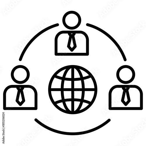 Connection Outline Icon