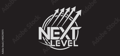 Abstract modern Next level logo template vector graphics for business and company identity
