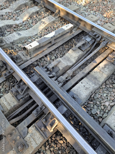 Switch or turnout mechanism or switch drive on railway