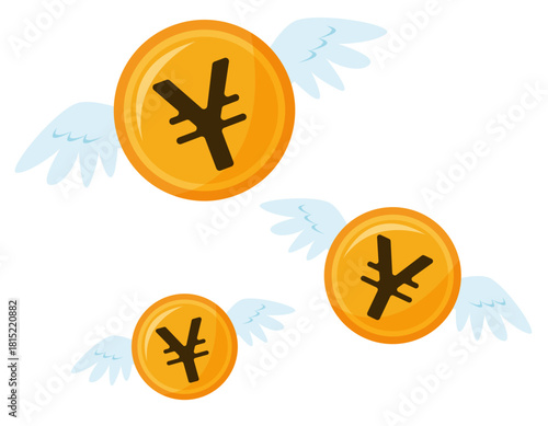 お金のイラスト　コイン　日本円