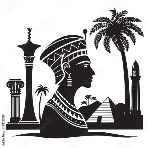 Black artifacts and objects Silhouette Vector, High Quality Illustration on White Background