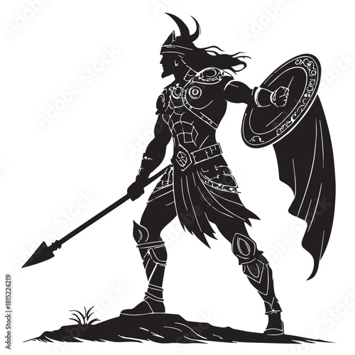 Black Burger Silhouette Vector, High Quality Illustration on White Background