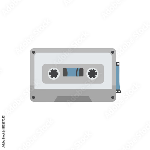 Retro Audio Cassette Tape Illustration for Vintage Music Lovers