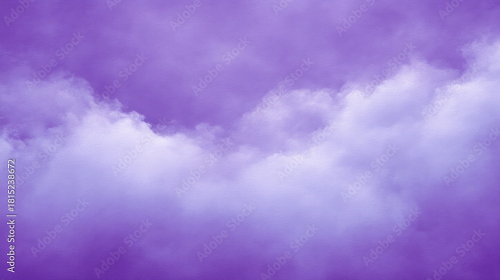 Obraz premium Dreamy Purple Clouds with Soft White Haze, Ideal for Backgrounds, Textures, and Abstract Artistic Designs in Various Creative Projects