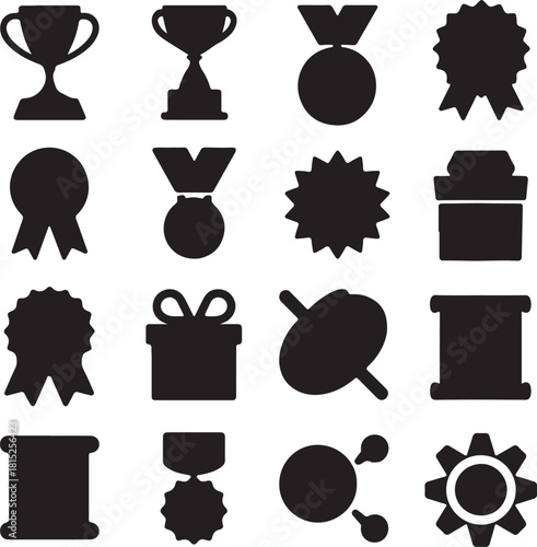 Achievement and miscellaneous icon set