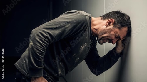Dark Despair, Intense Emotion, Deep Struggle, Crippling Frustration, Overwhelming Stress, Crushing Anxiety, Profound Sadness, Isolated Pain, Defeated Body Language Conveying Anguish, Solitary Souls