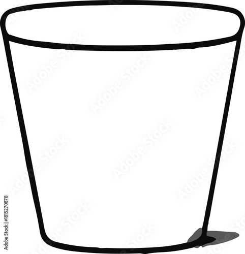 Minimalist coffee cup in bold continuous line 2