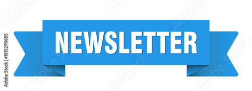 newsletter ribbon isolated on transparent background. newsletter ribbon