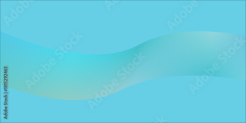 Abstract blue background with flowing water waves and curved light lines for a clean, colorful web design