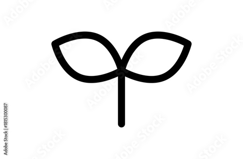 双葉のシンプルなベクターアイコン