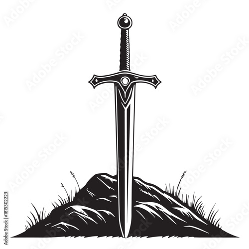 Black Burger Silhouette Vector, High Quality Illustration on White Background