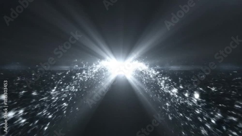 Radiant light streaks across a dark backdrop, creating a dynamic and modern effect perfect for abstract visuals and vibrant presentations