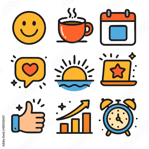 Happy monday representing productivity and lifestyle related things starts our week with renewed focus and inspiration.