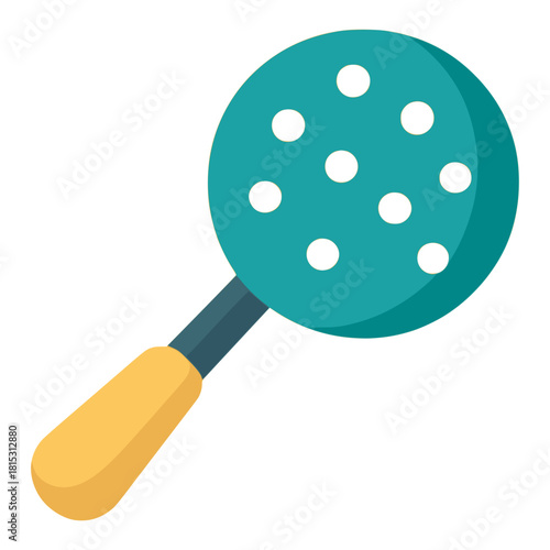 spatula kitchen utensil cook food flat color vector illustration template design