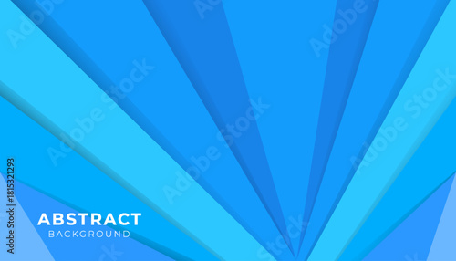 Abstract blue background featuring layered geometric rays converging toward the center, creating depth and a clean modern design. The cool blue tones give a calm, professional, and versatile look suit