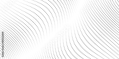 Dotted wave lines background. Abstract wavy stripes texture. Warped and curved lines wallpaper. Vector minimalistic design template