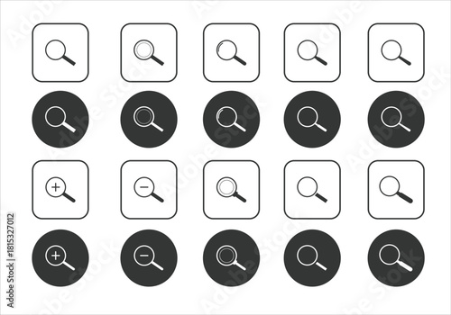 Search Icon black and white