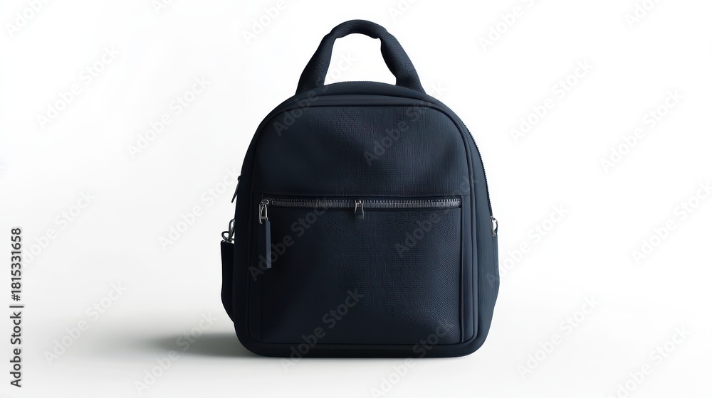 Fototapeta premium school bag isolated on a white background, sleek design