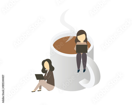 Coffee break from work to boost your motivation at work