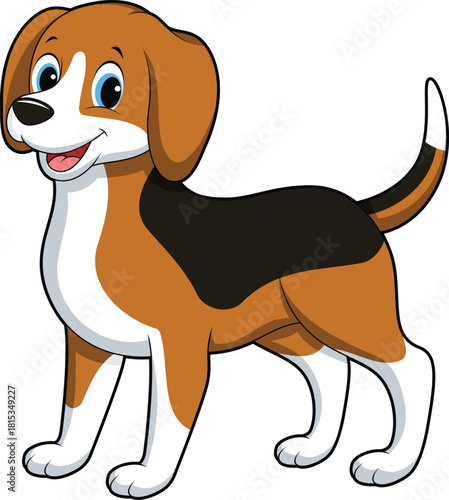 Cute smiling beagle