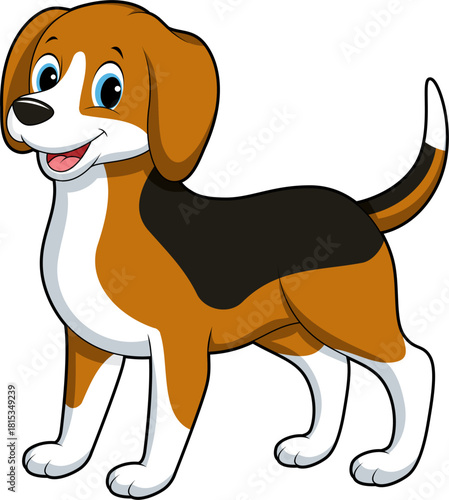 Cute smiling beagle