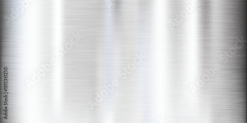 Silver Brushed Metal Texture with Vertical Grain