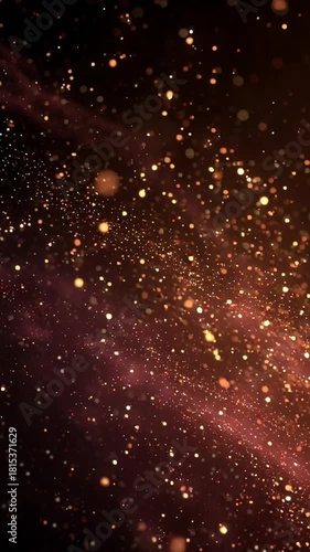 Vast Cosmic Field of Glowing Stars and Dust Particles in Deep Space