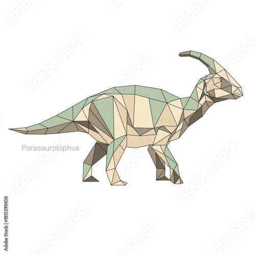 Parasaurolophus Cubism