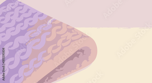 Watercolor Style Knit Blanket with Gradient Background