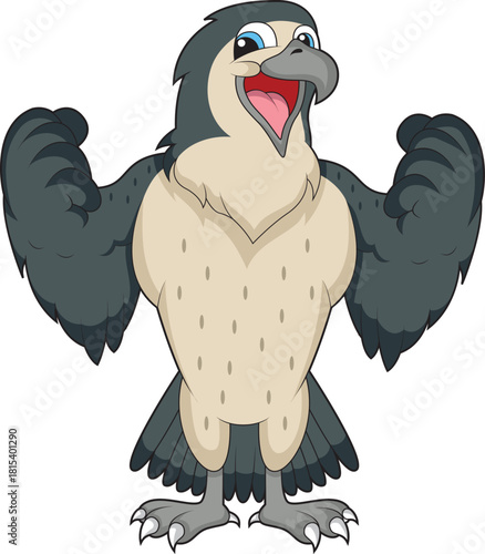 Cute strong falcon