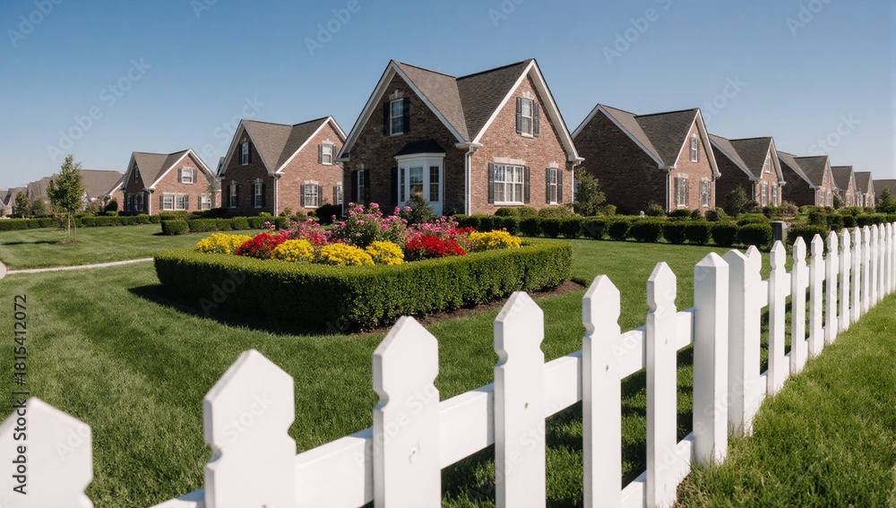Naklejka premium Cookie-cutter suburban development