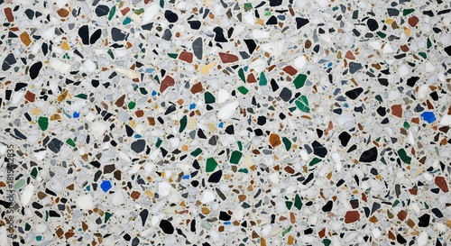 Stunning terrazzo texture with vibrant colors and smooth finish for modern interiors and creative designs, perfect for backgrounds and stylish patterns