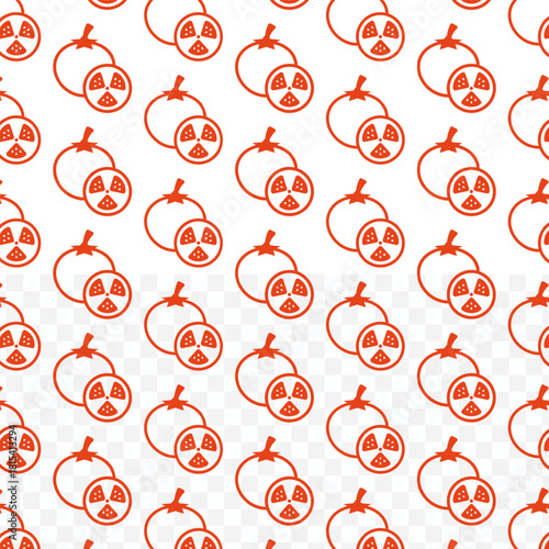 Flat Style Pomelo Drinkable Repeat Pattern Food and Drink