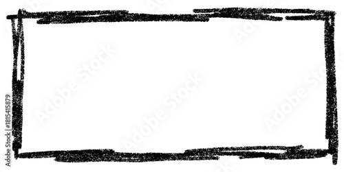 Grunge Pen Scratch Frame Vector Ideal for emphasizing photos, text, or content with an artistic, rough, distressed border or decorative element using a scratched pen texture.
