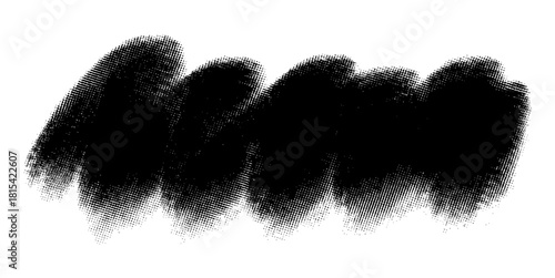 Grunge Wave Splat Brush Fade Vector Ideal for artistic overlays, borders, and designs requiring a distressed, ink-splattered, fluid, fading effect.