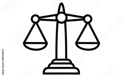 “Scales of Justice Icon Collection – Classic Legal Balance Symbols and Vintage Law Silhouette Set”
